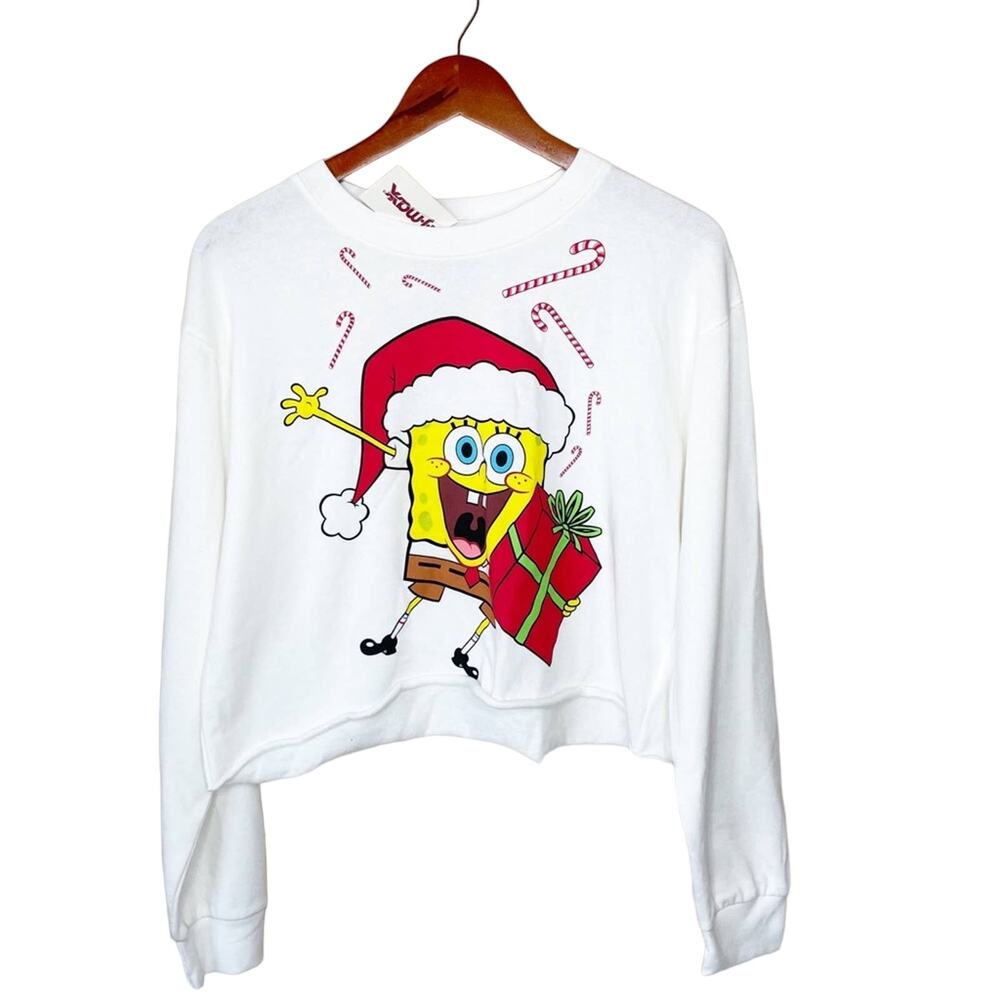 NWT  NICKELODEON “ SpongeBob “ Christmas Holidays sweater Size L